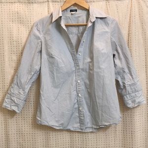 J Crew 3/4 Sleeve Button Down - Offers Welcome